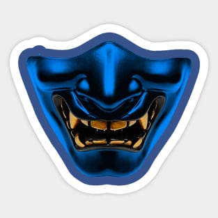 Demon Mask - Blue Sticker